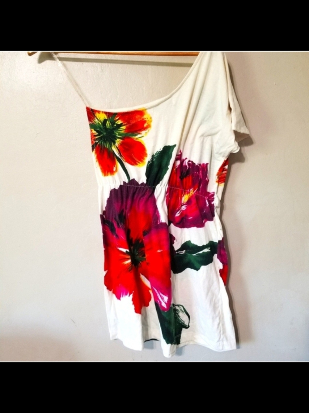 Asymmetrical Floral Printed Dress